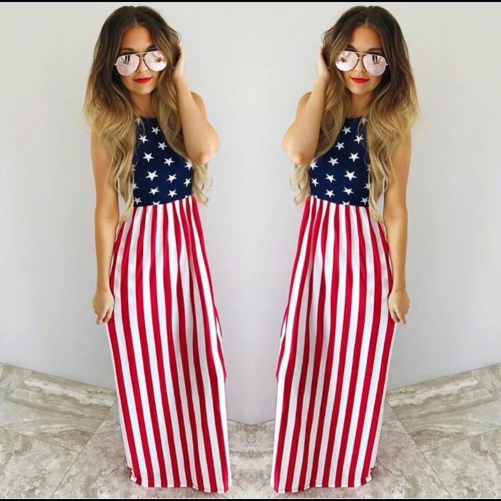 American flag fourth of July dress! - Picture 2 of 3